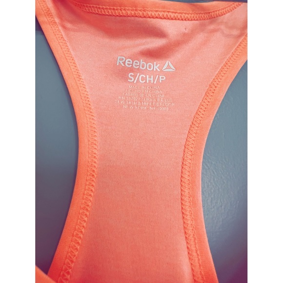 Reebok Racerback Tank Size Small Neon Orange - Picture 2 of 4